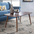 Table basse rectangulaire en bois Mid-Century - 39,50 L x 23,70 l x 18,25 H