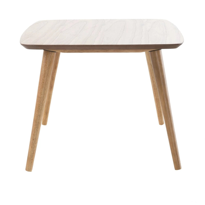 Table basse rectangulaire en bois Mid-Century - 39,50 L x 23,70 l x 18,25 H