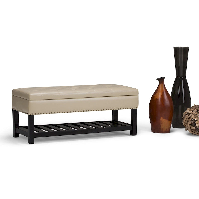 Banc ottoman rectangulaire de 43 po de large - 43 L x 17 P x 19 H