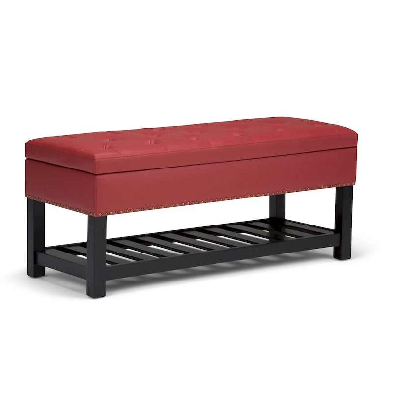 Banc ottoman rectangulaire de 43 po de large - 43 L x 17 P x 19 H