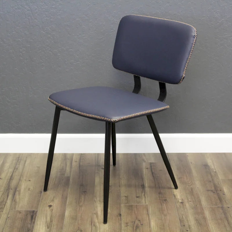 Chaise de salle à manger en cuir véritable