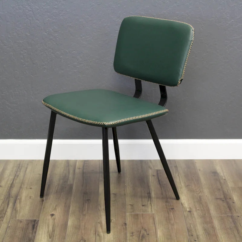 Chaise de salle à manger en cuir véritable