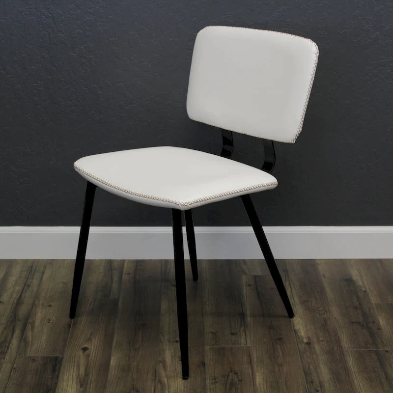 Chaise de salle à manger en cuir véritable