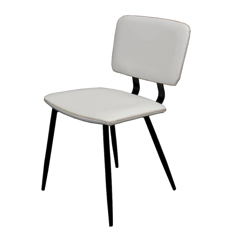 Chaise de salle à manger en cuir véritable