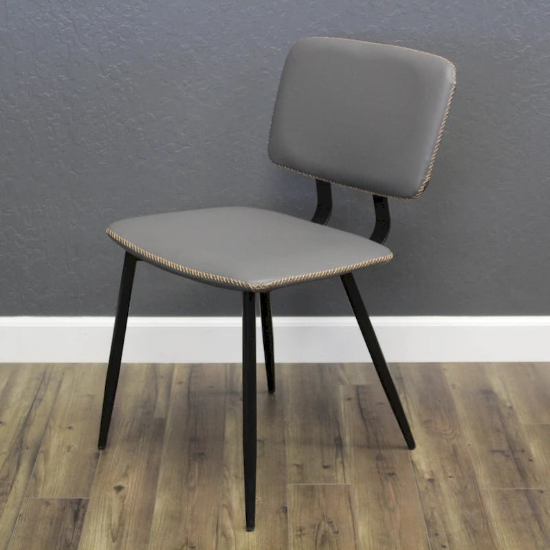Chaise de salle à manger en cuir véritable
