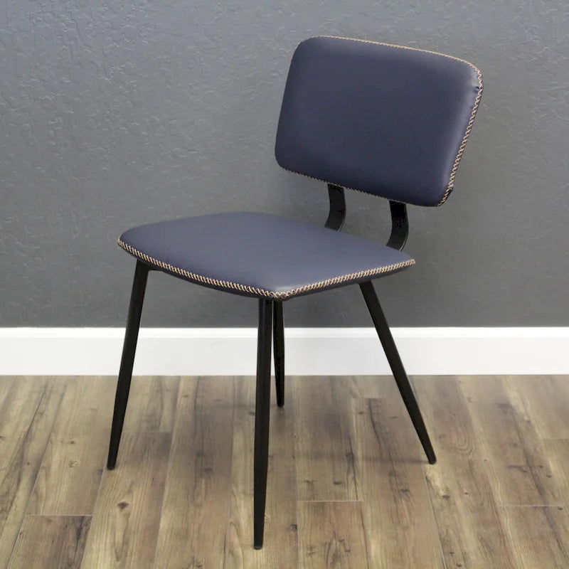 Chaise de salle à manger en cuir véritable