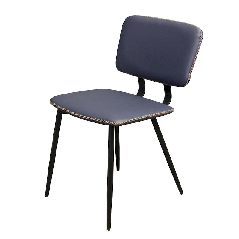 Chaise de salle à manger en cuir véritable