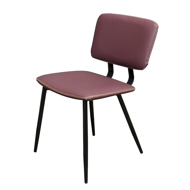 Chaise de salle à manger en cuir véritable