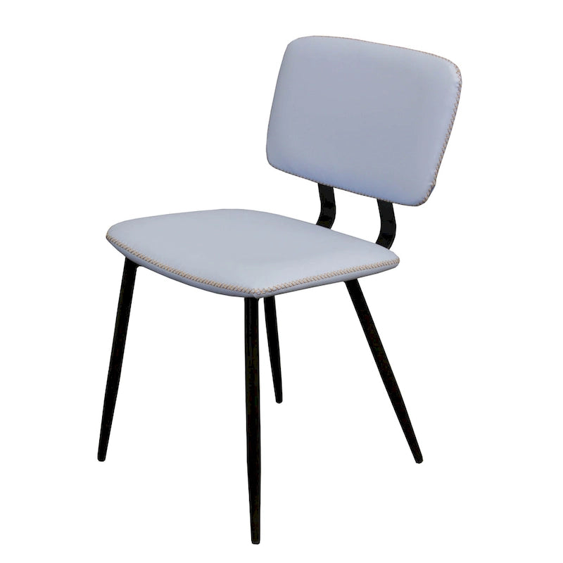 Chaise de salle à manger en cuir véritable