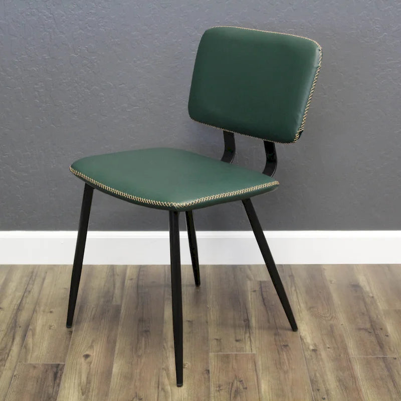 Chaise de salle à manger en cuir véritable