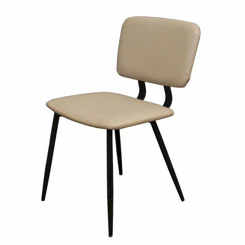 Chaise de salle à manger en cuir véritable