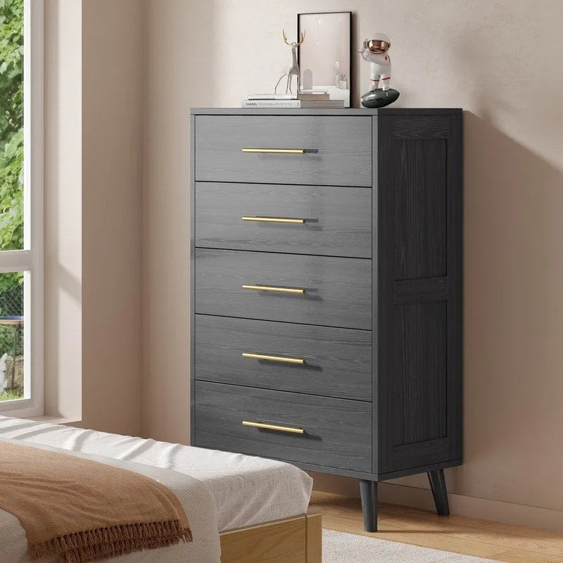 Commode 5 tiroirs pour chambre à coucher