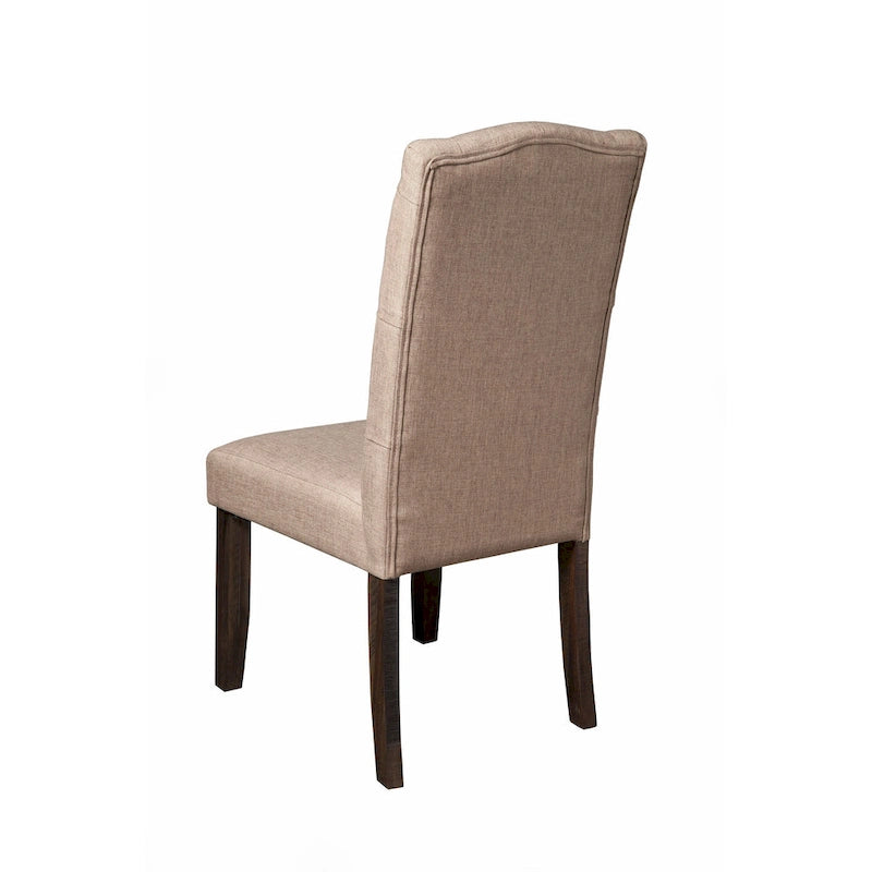 Chaises capitonnées (lot de 2) – Gris vieilli – 19,5 po L x 24 po P x 41 po H