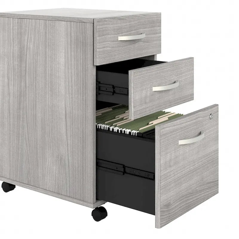 Bureau en C 60 po avec retour et armoire