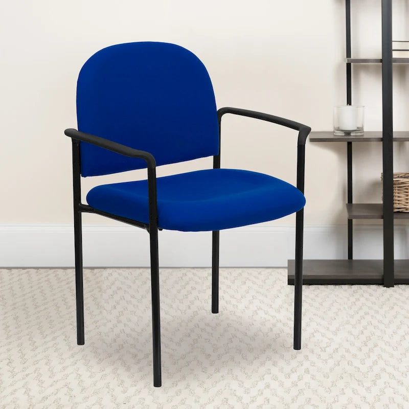 Chaise de réception/salle à manger empilable en acier avec accoudoirs Comfort