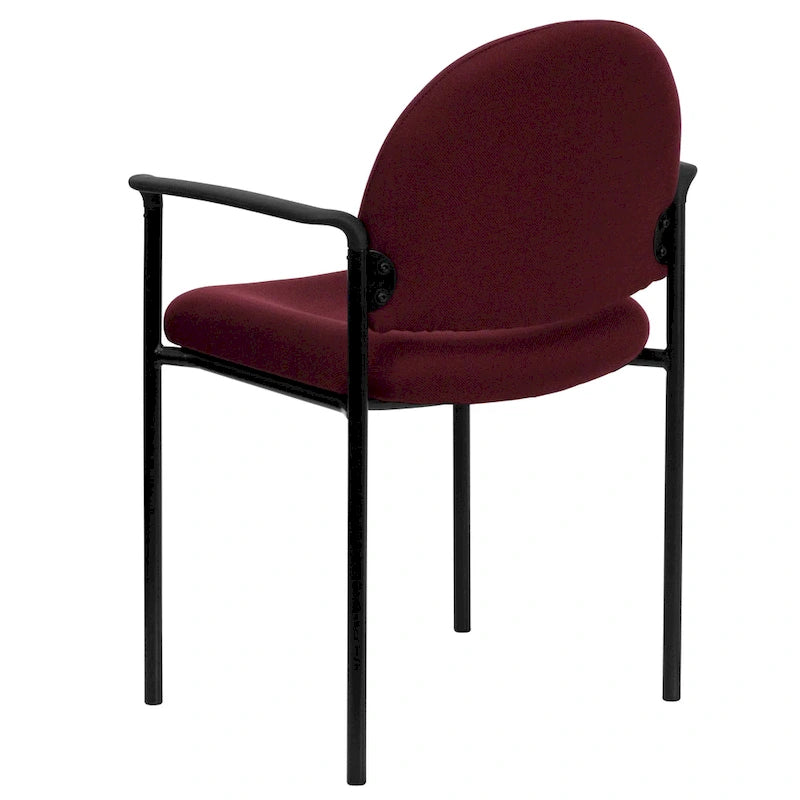Chaise de réception/salle à manger empilable en acier avec accoudoirs Comfort