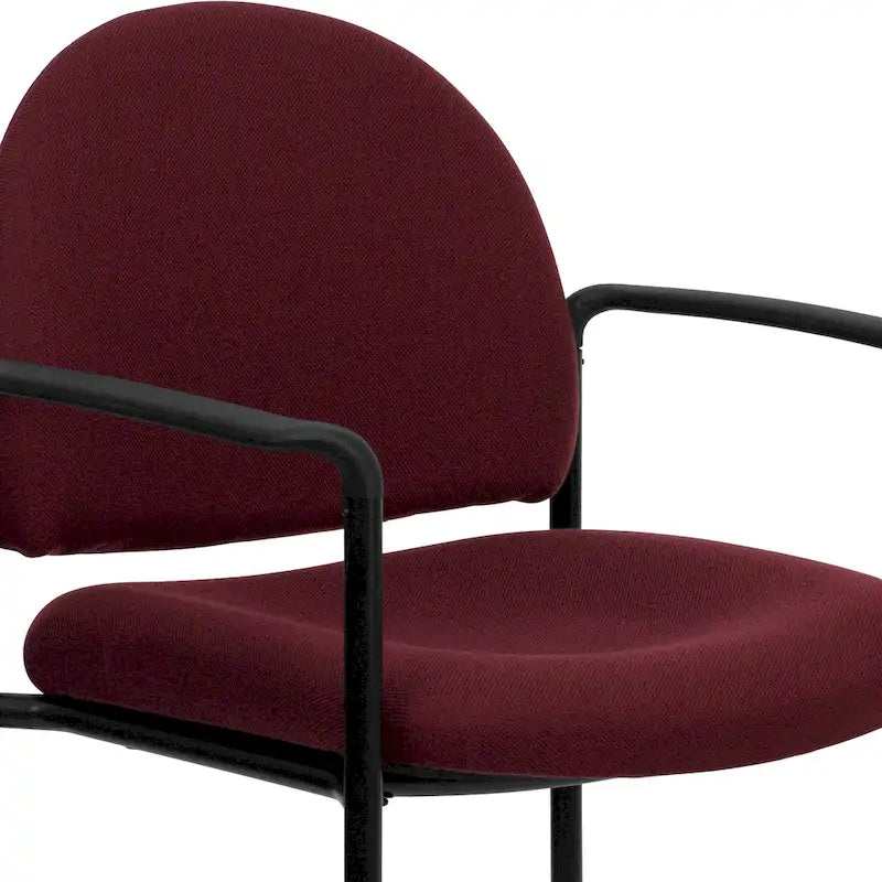 Chaise de réception/salle à manger empilable en acier avec accoudoirs Comfort