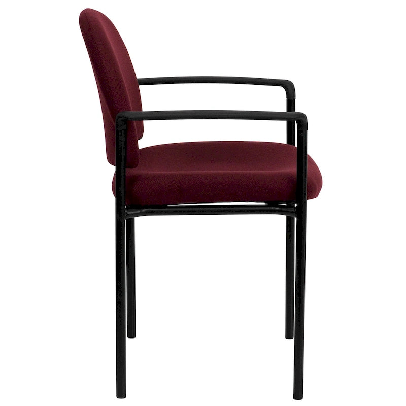 Chaise de réception/salle à manger empilable en acier avec accoudoirs Comfort