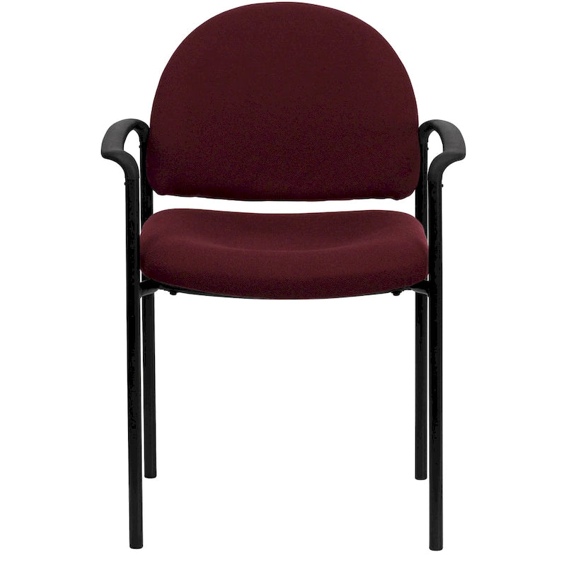 Chaise de réception/salle à manger empilable en acier avec accoudoirs Comfort