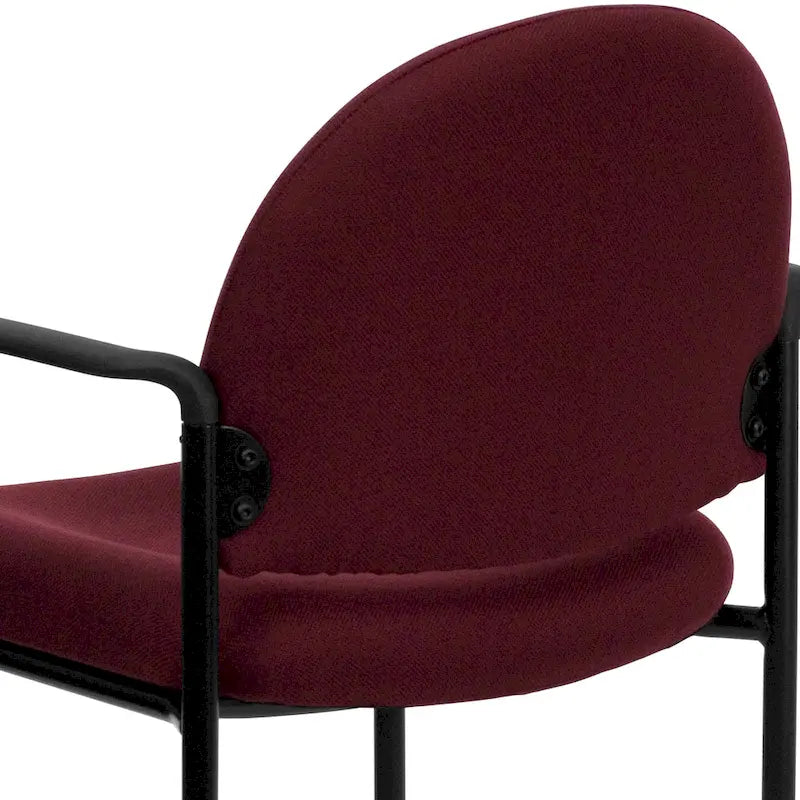 Chaise de réception/salle à manger empilable en acier avec accoudoirs Comfort