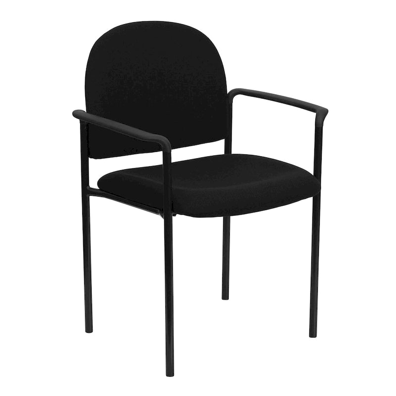 Chaise de réception/salle à manger empilable en acier avec accoudoirs Comfort