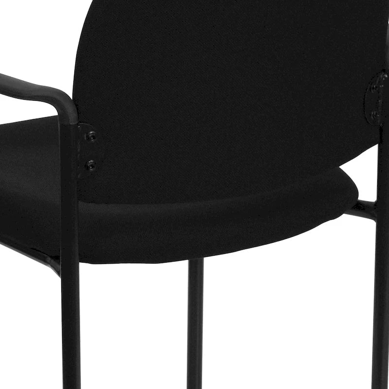 Chaise de réception/salle à manger empilable en acier avec accoudoirs Comfort