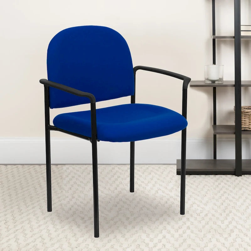 Chaise de réception/salle à manger empilable en acier avec accoudoirs Comfort