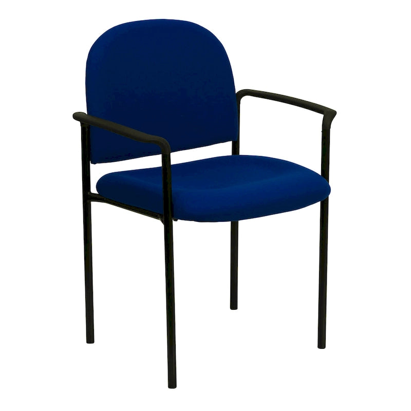Chaise de réception/salle à manger empilable en acier avec accoudoirs Comfort