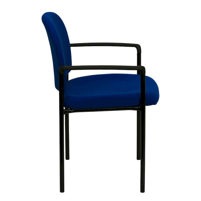 Chaise de réception/salle à manger empilable en acier avec accoudoirs Comfort