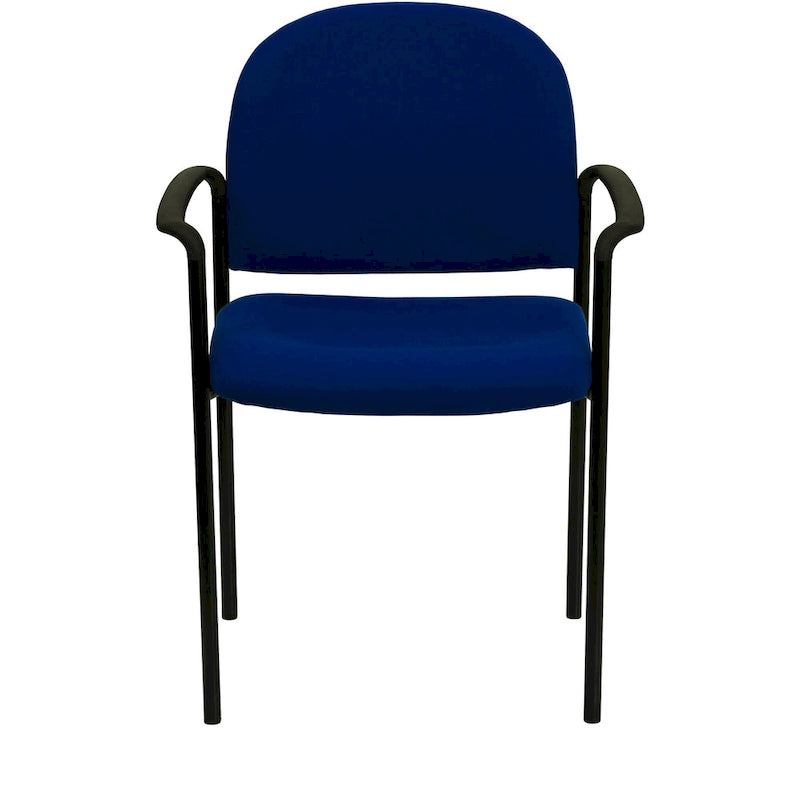 Chaise de réception/salle à manger empilable en acier avec accoudoirs Comfort