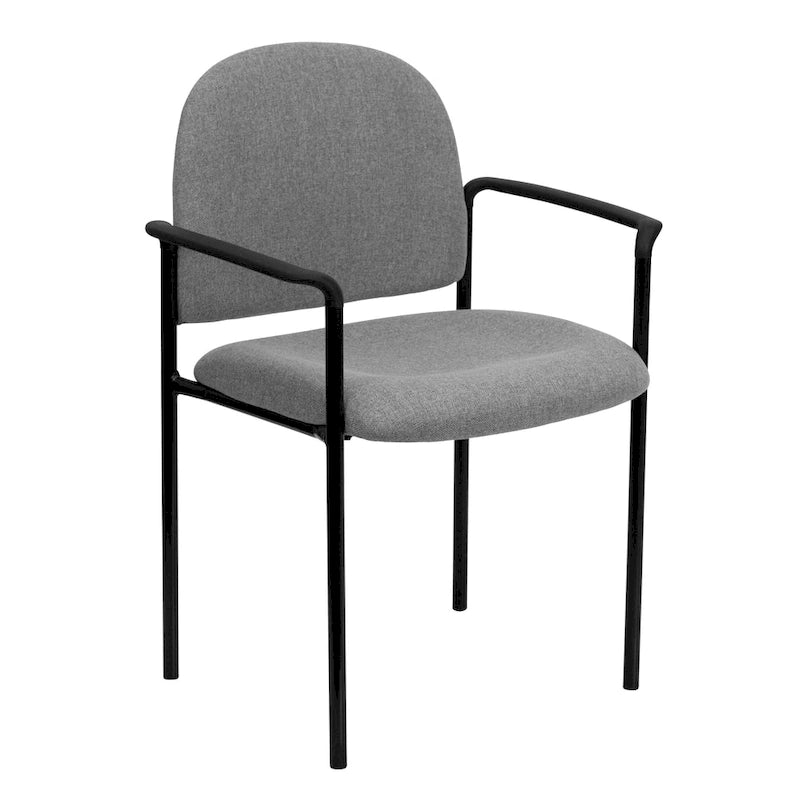 Chaise de réception/salle à manger empilable en acier avec accoudoirs Comfort