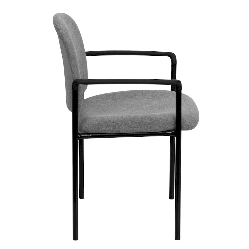 Chaise de réception/salle à manger empilable en acier avec accoudoirs Comfort