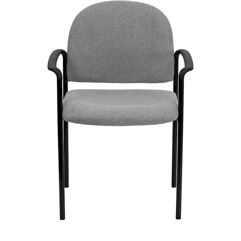 Chaise de réception/salle à manger empilable en acier avec accoudoirs Comfort