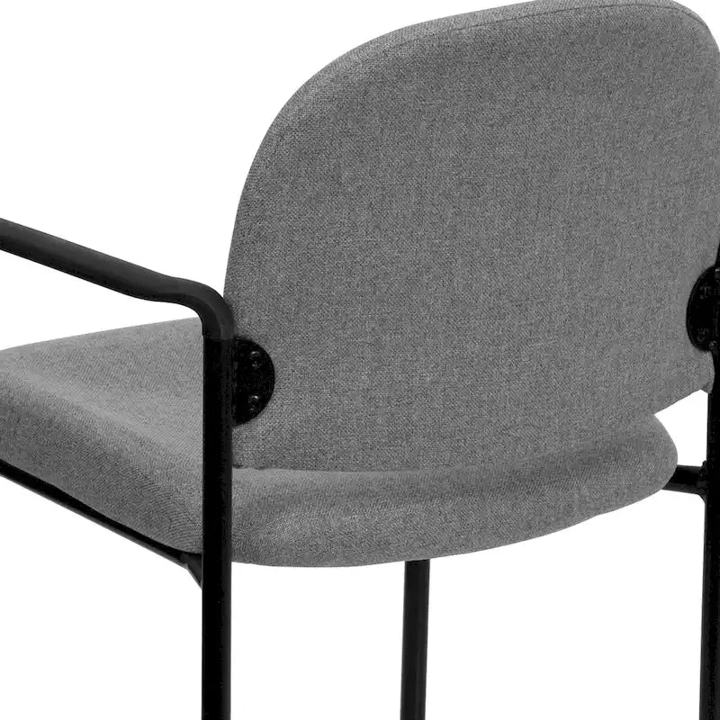 Chaise de réception/salle à manger empilable en acier avec accoudoirs Comfort
