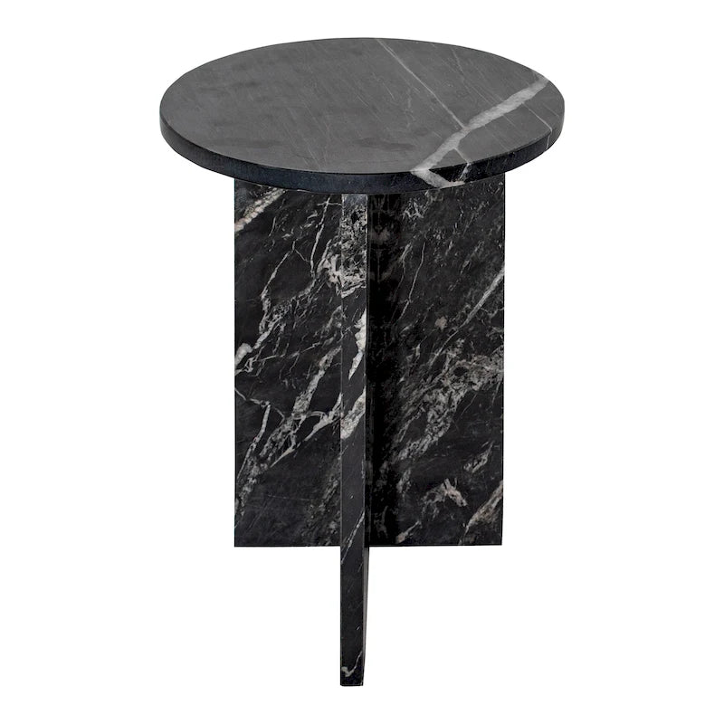Table d'appoint ronde géométrique moderne