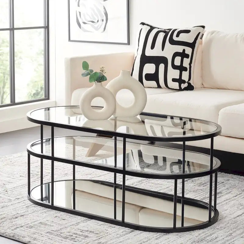 Table basse à 3 étagères - 42 L x 21 P x 17 H - 42lx21px17h
