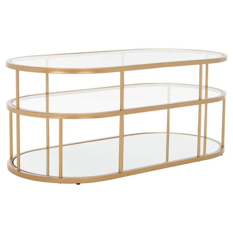 Table basse à 3 étagères - 42 L x 21 P x 17 H - 42lx21px17h