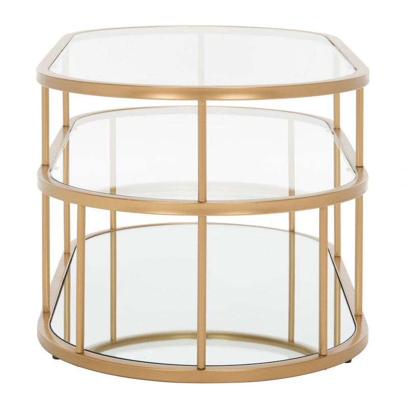 Table basse à 3 étagères - 42 L x 21 P x 17 H - 42lx21px17h