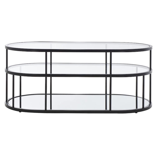 Table basse à 3 étagères - 42 L x 21 P x 17 H - 42lx21px17h