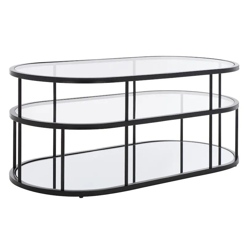 Table basse à 3 étagères - 42 L x 21 P x 17 H - 42lx21px17h