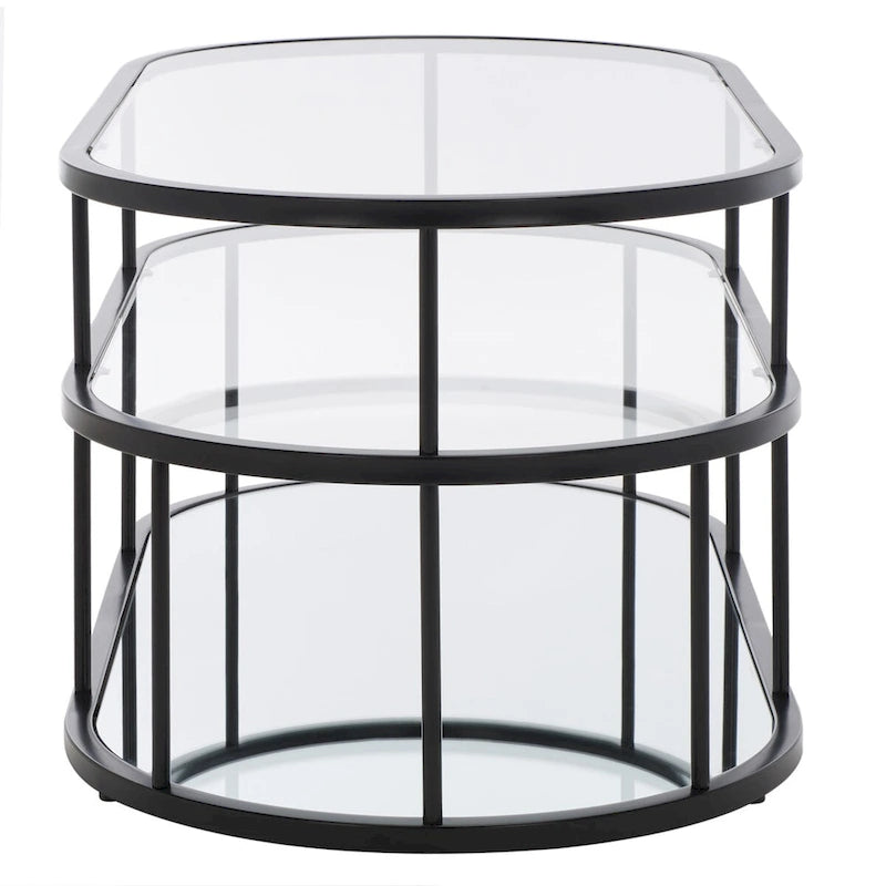 Table basse à 3 étagères - 42 L x 21 P x 17 H - 42lx21px17h