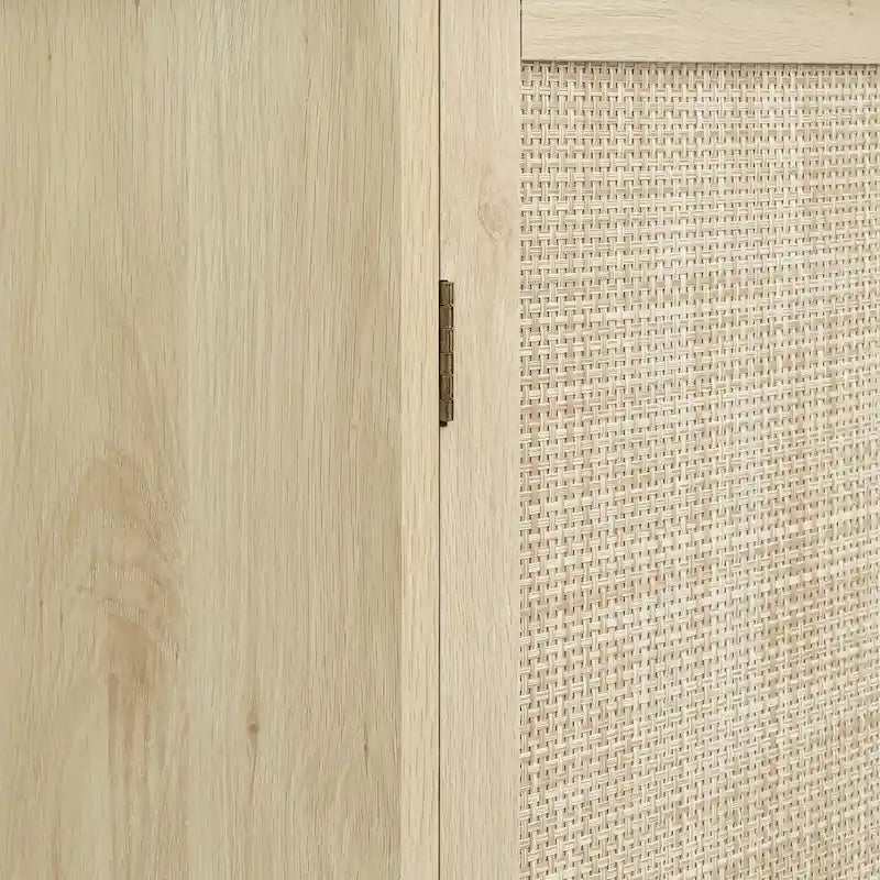 Armoire 4 portes avec 1 tiroir et 4 étagères intérieures réglables