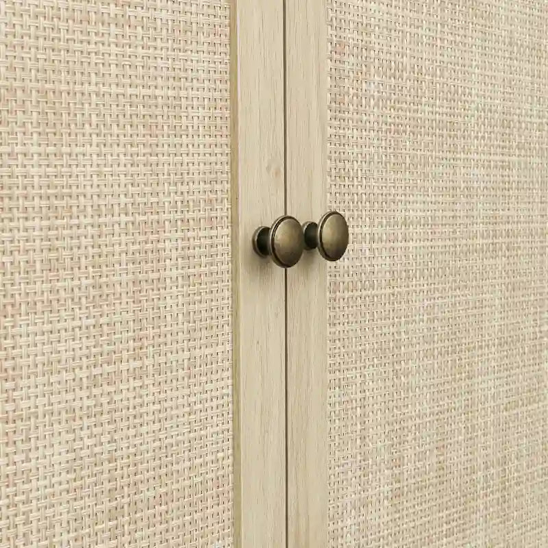 Armoire 4 portes avec 1 tiroir et 4 étagères intérieures réglables