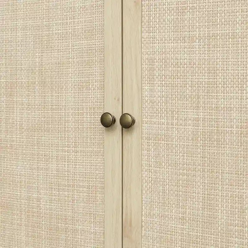 Armoire 4 portes avec 1 tiroir et 4 étagères intérieures réglables