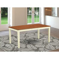 Table de salle à manger moderne - plateau de table de cuisine rectangulaire avec rallonge papillon (options de couleur de finition)