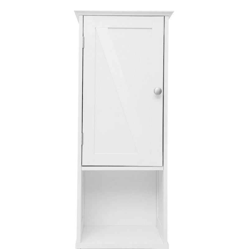 Colonne de rangement pour linge autoportante de style ferme (avec étagères, tiroirs et portes d'armoire)